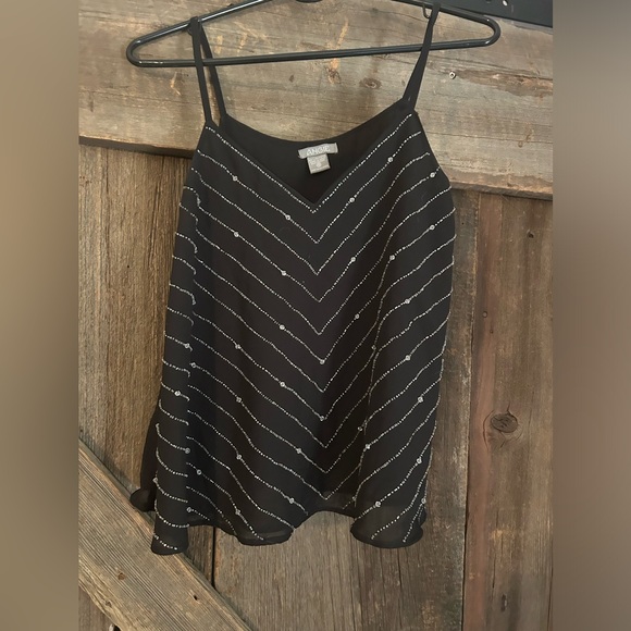 Angie black spaghetti strap camisole - Picture 1 of 4